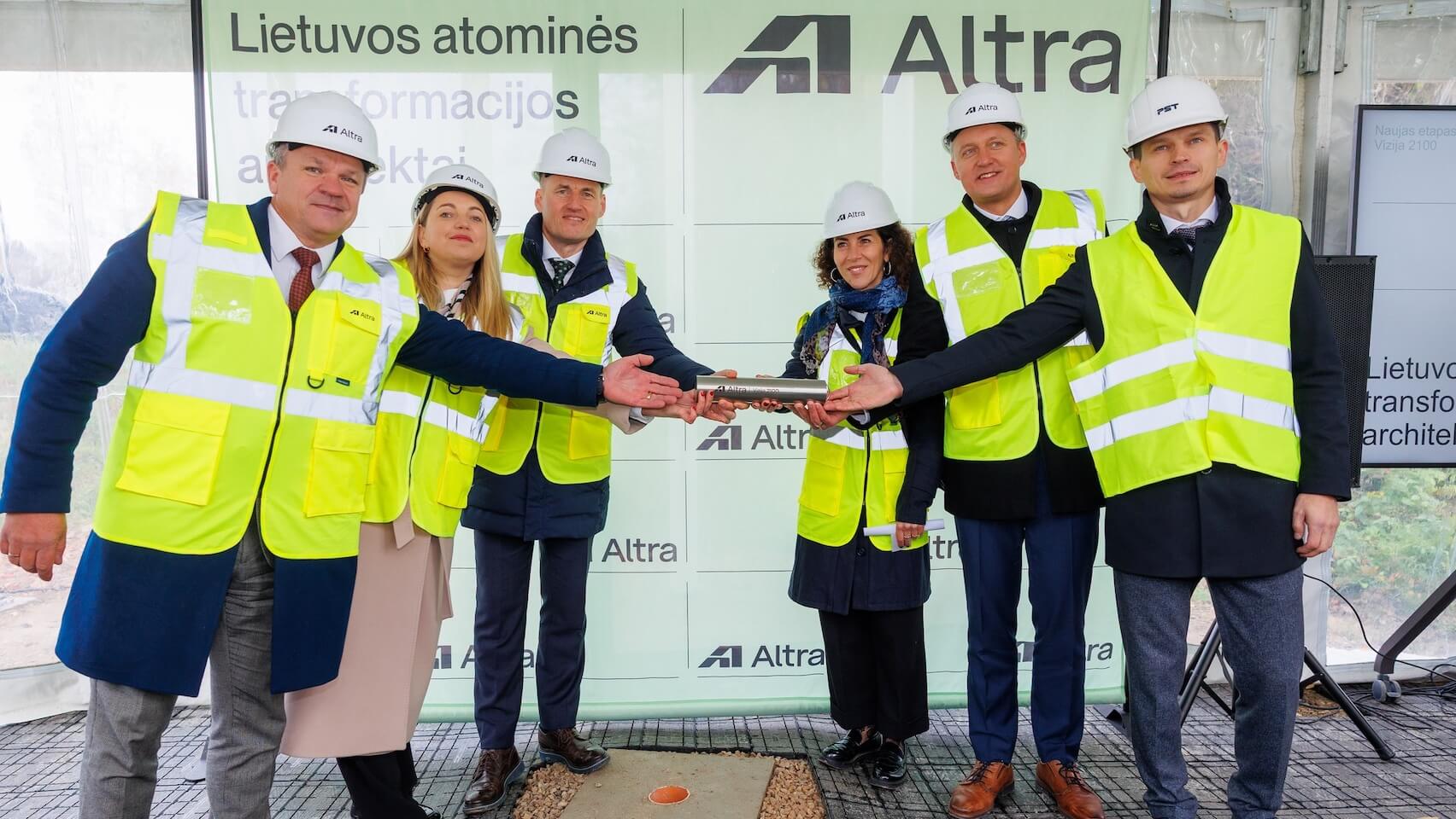 Ignalina nuclear power plant repository capsule laying