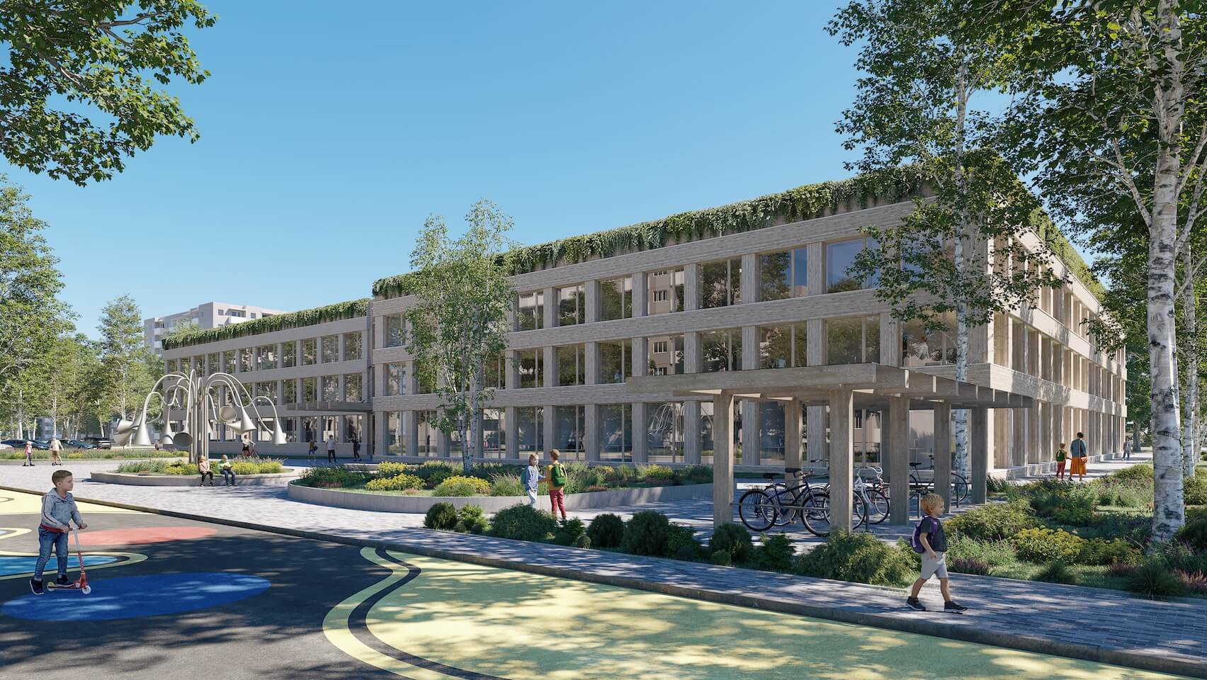 „PST Projektai” laimėjo Medeinos mokyklos architektūros konkursą Vilniuje