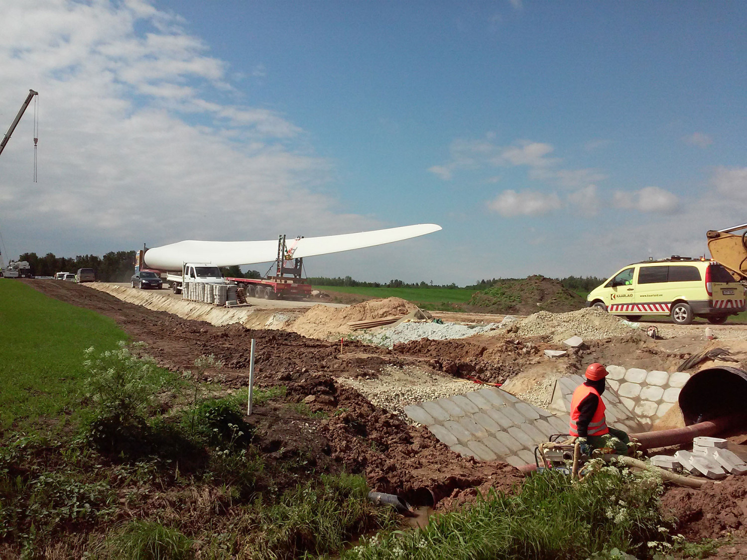 74.4 MW Vėjo turbinų pamatų įrengimo darbai